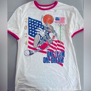 NEW! Bugs Bunny Dream Team USA 2024 Olympics/Looney Tunes Collaboration T-Shirt